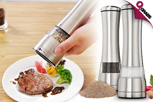 From QR49 Add Some Flavor with a Stainless Steel Hand Spice Grinder! (Up to QR160 Value)